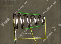 高精度測量彈簧實時畫面（圖例）
